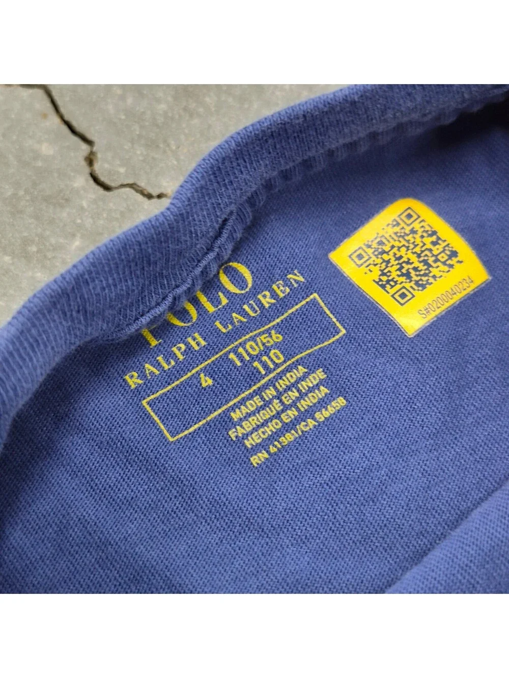 Polo Ralph Lauren Kids Plain Blue T Shirt